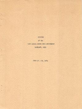 South Ohio Conference Minutes 1964