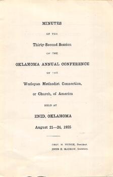 Oklahoma Conference Minutes 1935