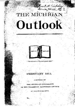 The Michigan Outlook (February 1911)