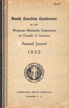 South Carolina Conference Minutes 1932
