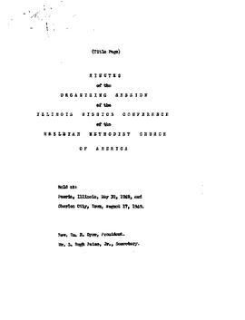 Illinois Mission Conference-1949