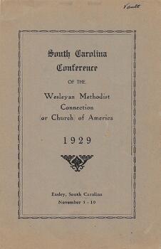 South Carolina Conference Minutes 1929