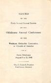 Oklahoma Conference Minutes 1945