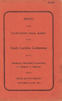 South Carolina Conference Minutes 1914