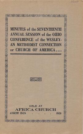 Ohio Conference Minutes 1924