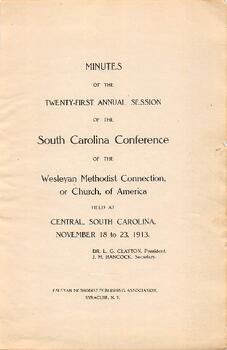 South Carolina Conference Minutes 1913