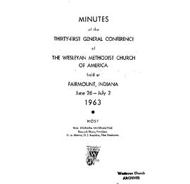 1963 General Conference Journal (WMC)