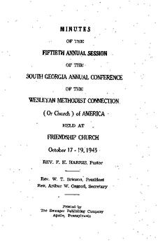 South Georgia Conference Minutes 1945