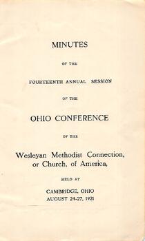 Ohio Conference Minutes 1921