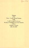 South Georgia Conference Minutes 1959