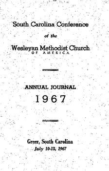 South Carolina Conference Minutes 1967