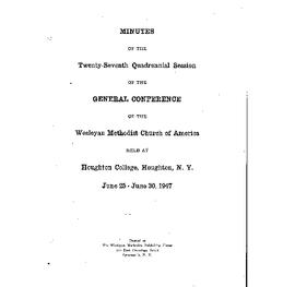 1947 General Conference Journal (WMC)