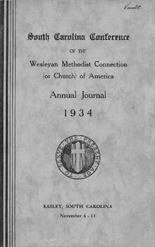 South Carolina Conference Minutes 1934