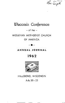 Wisconsin Conference Minutes 1962
