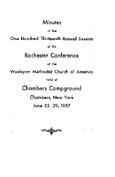 Rochester Conference Minutes 1957