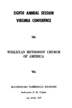 Virginia Conference Minutes 1967