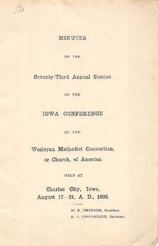 Iowa Conference-1926