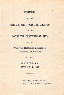 Lockport Conference-1929