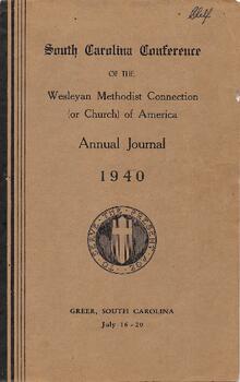 South Carolina Conference Minutes 1940