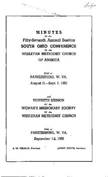 South Ohio Conference Minutes 1950