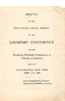 Lockport Conference-1920