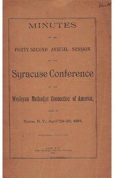 Syracuse Conference Minutes 1894