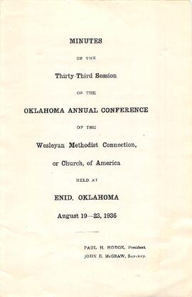 Oklahoma Conference Minutes 1936