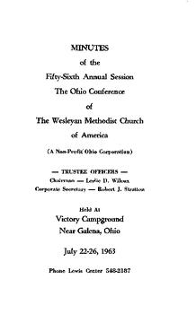 Ohio Conference Minutes 1963