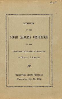 South Carolina Conference Minutes 1925