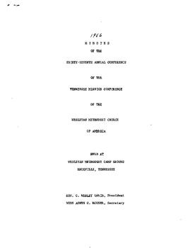 Tennessee Conference Minutes 1966