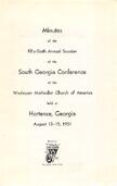 South Georgia Conference Minutes 1951