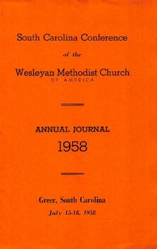 South Carolina Conference Minutes 1958