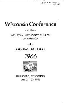 Wisconsin Conference Minutes 1966